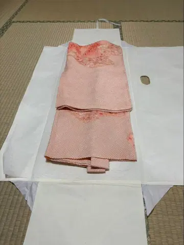 기모노 총조임 겉옷 주홍색 미사용