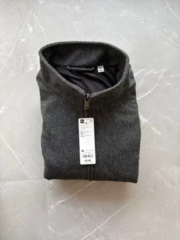 GU 코지 멜톤 스탠드 집업 자켓 코트