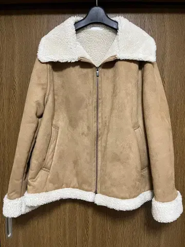 보아 자켓 XL 베이지