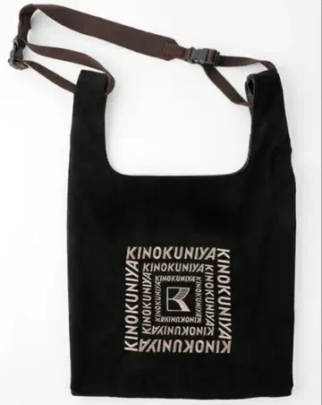 기노쿠니야 숄더 스트랩 코듀로이 백 블랙