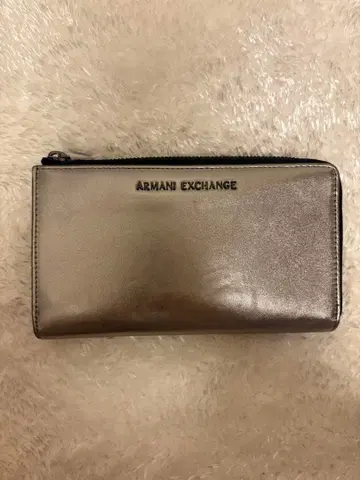 Armani Exchange 실버 골드 장지갑