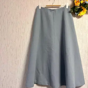 그린 라벨 릴랙싱 색스 블루 플레어 스커트 가을/겨울 고급 두꺼운 원단