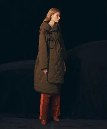 BELPER  퀼팅 더플 코트