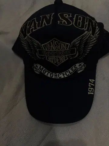 VANSON 바이커 캡 네이비 1974