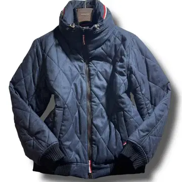 빔즈하트 2way 트리콜로르 다운 네이비 퀼팅 후드