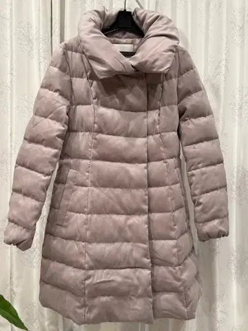 아나이 피치 스웨이드 다운 코트