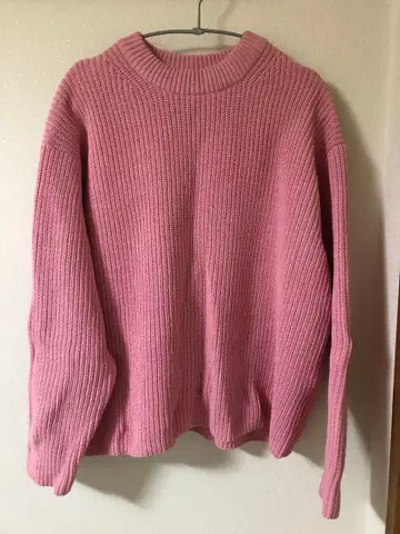 유니클로 니트 2세트 핑크, 민트 그린