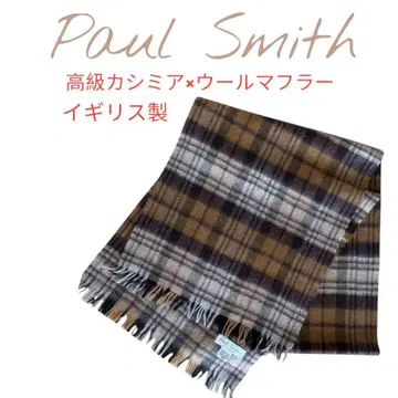 Paul Smith 캐시미어 울 머플러 체크 무늬