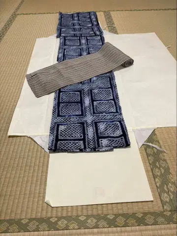 여름 기모노 유카타 대장 하카타 오비 시보리