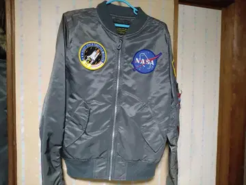 [ 하자품 ] NASA MA-1 플라이트 자켓 그레이 XS