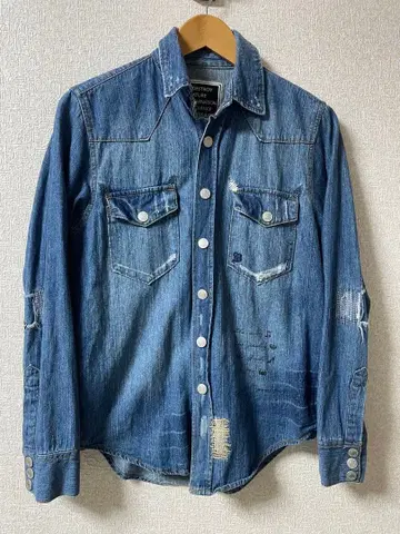 BAGARCH 바가치 AK-69 데미지 가공 데님 셔츠 중고