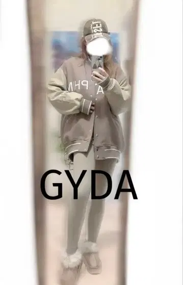 GYDA SERAPHIM BIG 바시티 자켓 목화 다운 자켓 거의 새상품