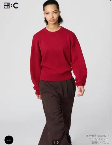 [ 빨흰 2장 새상품 세트 ] 스무스 코튼 크루넥 스웨터