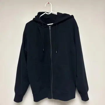 블랙 풀 집업 후드티