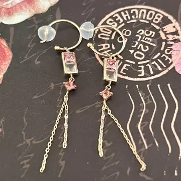 사만다 티아라 k10PG 후프 귀걸이와 참