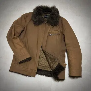 Y2K 그런지 아카이브 00's 시크 스타일 퍼 재킷 L