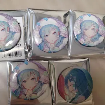 프로세카 글리터 캔뱃지 45B 46B 히노모리 시즈쿠 5개 세트