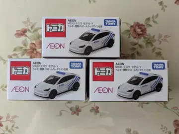 이온 한정판 토미카 테슬라 모델Y 벨기에 경찰 사양 3대