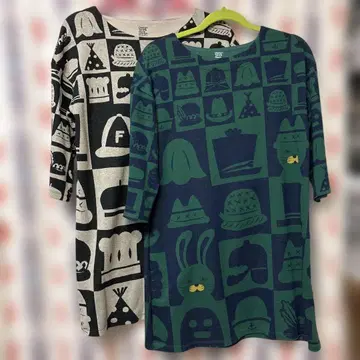 그라니프 츠페라츠페라 7부 소매 튜닉 원피스 2장 세트