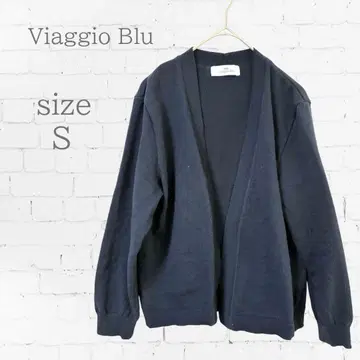 Viaggio Blu 가디건 S 네이비 루즈핏 가을/겨울 두꺼운 원단