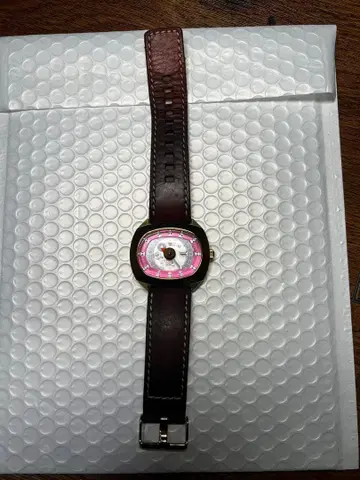 [ 레어템 ] ORIENT 핑크 다이얼 자동 시계