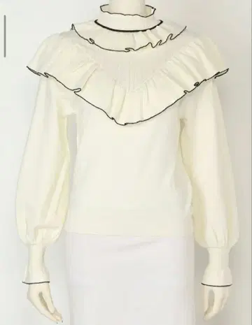 lilybrown 배색 프릴 니트탑 LWNT194179