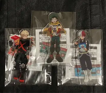 남코 한정판 나의 히어로 아카데미아 스탠드 포함 빅 아크릴 플레이트 3종