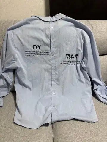 OY BACK BUTTON SHIRTS SKY BLUE