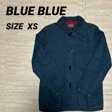 BLUE BLUE 다크 블루 커버올 데님 XS 체크