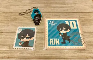 블루 록 카페 여행 코스터 아크릴 스탠드 스티커 이토시 린