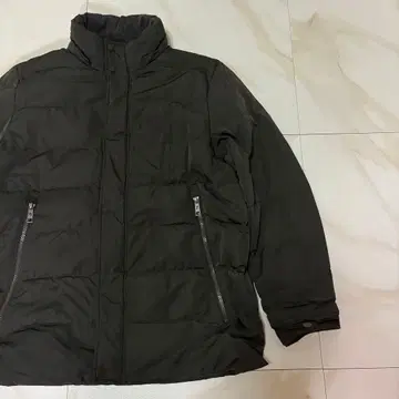 미엘 MIERU 다운 자켓 다크 그레이 후드 부착