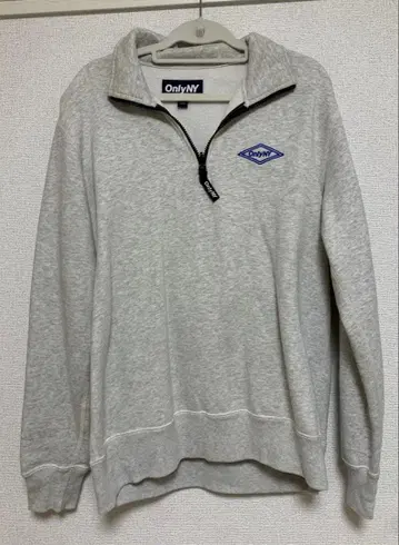 OnlyNY 하프 지퍼 그레이
