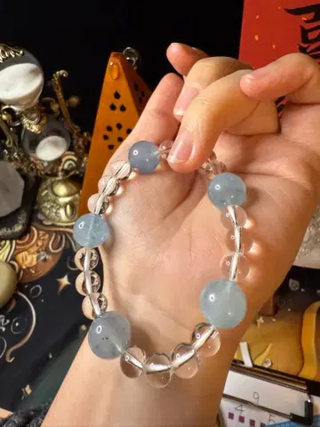 아쿠아 마린 크리스탈 팔찌