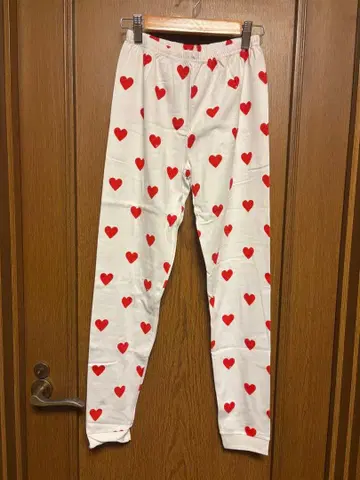 미착용 푸치바토 하트 프린트 파자마 하의