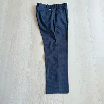 폴 스튜어트 네이비 체크 무늬 슬랙스