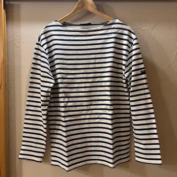 SAINT JAMES 세인트 제임스 바스크 셔츠 네이비 x 아이보리