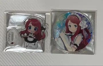 좀비랜드 사가 미나모토 사쿠라 콜라보 카페 아크릴 스탠드 아크릴 코스터