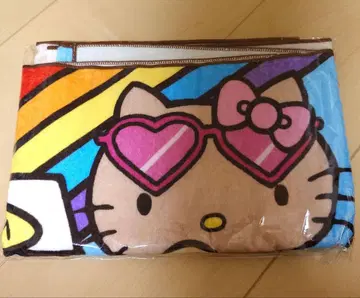 새상품 산리오 일광화상 헤이세이 갸루 키티 페이스 타월