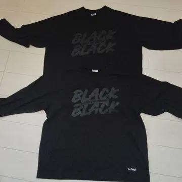 25년 4월 [ BLACK BLACK 롱 슬리브 T셔츠 ] 2장 세트