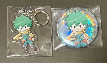 히로아카 레트로풍 미도리야 키링 캔뱃지 세트