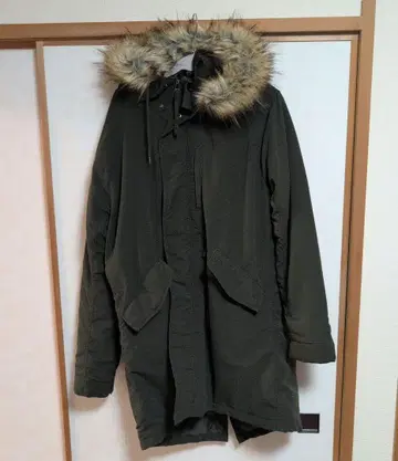 coen 퍼 달린 모즈 코트 L 사이즈