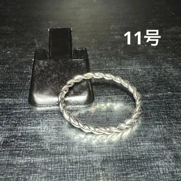 빈티지 패션반지 실버 11호 트위스트반지 레이어드