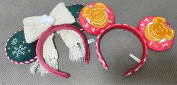 미키 귀 머리띠 크리스마스 디자인
