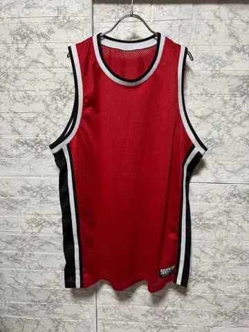 PRO CLUB 메쉬 탱크탑 레드 시카고 컬러