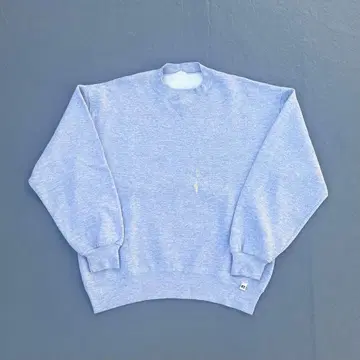 90s 러셀 맨투맨 무지 크롭 그레이 구제 빈티지