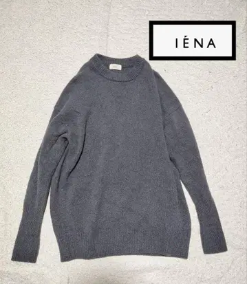 이에나 IENA 캐시미어 혼방 AQUA 크루넥 풀오버 베이크루즈