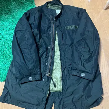 m65 피쉬테일 후드티 모즈 코트 블랙 염색 S 사이즈 라이너 포함