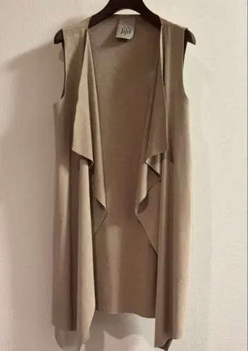 [이탈리아제] 스웨이드풍 롱베스트 베이지 38