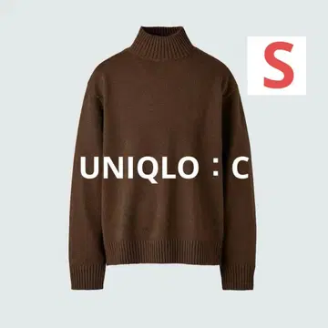 유니클로 C 로우 게이지 하이넥 스웨터 UNIQLO:C 여성용에도 S