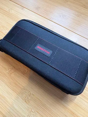 미사용 브리핑 BRIEFING 라운드 지퍼 장지갑 남성용